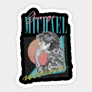 George Michael 80s Faded Style Fan Design #84 - Rascal Art #3 Sticker
